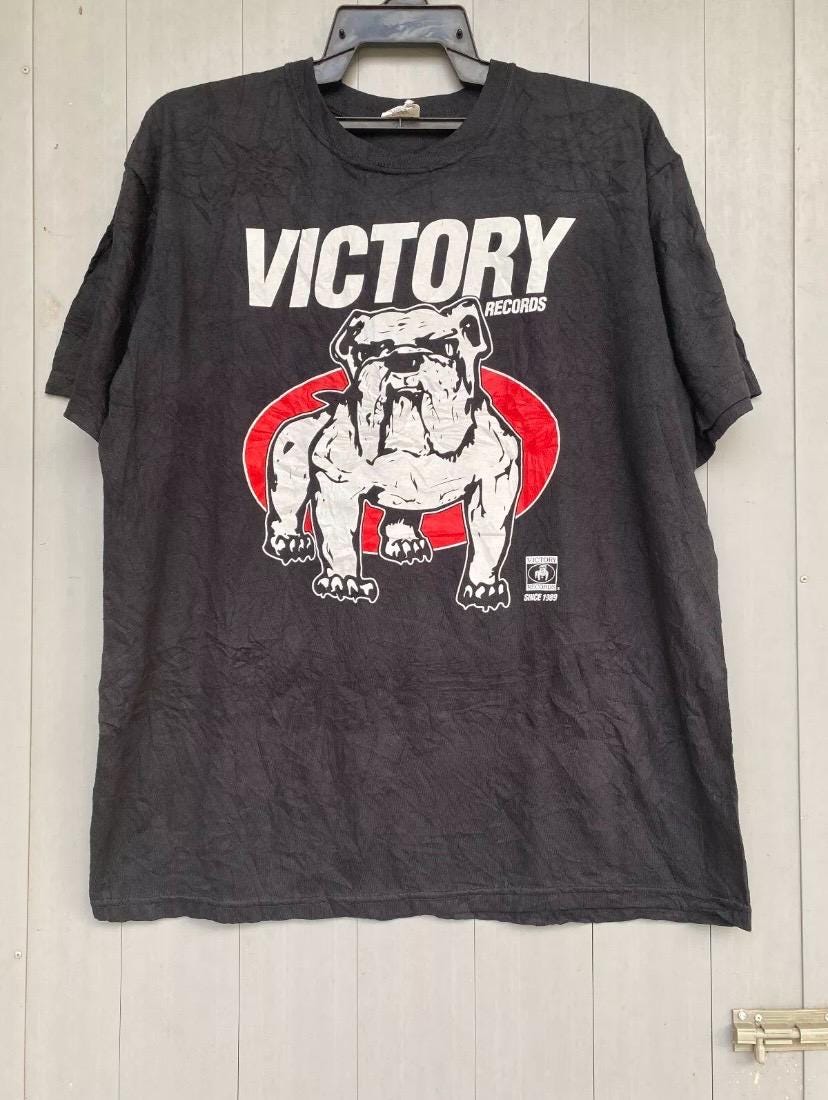 Rare Victory Records Hardcore Punk Classic Bulldog Logo T Shirt - Etsy