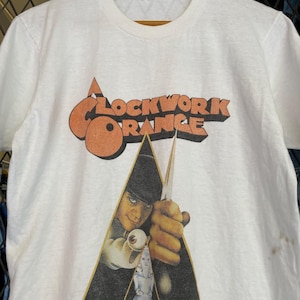 Vtg Early 80s Stanley Kubrick Movie T shirt / Vintage Clockwork Orange Tee / Rare Graphic