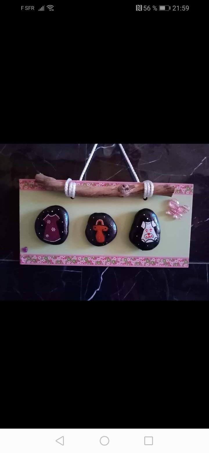 Tableau Galets Garcon Fille