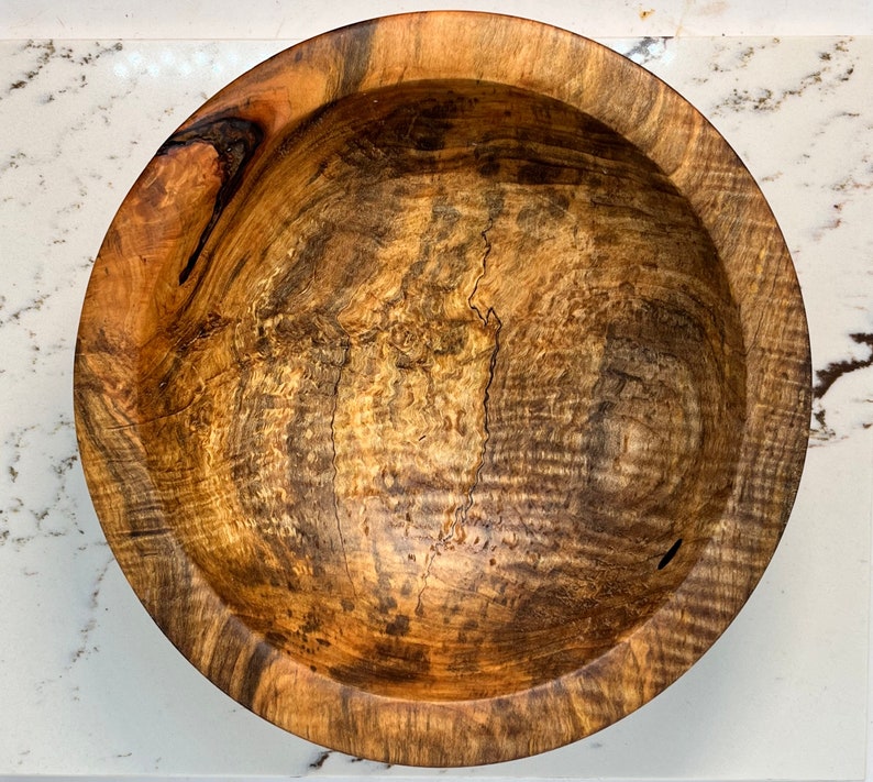 Super Interesting Decorative Wood Bowl Bear Creek Bowl Company Etsy