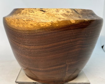 Hand Turned Black Walnut Hollow Form