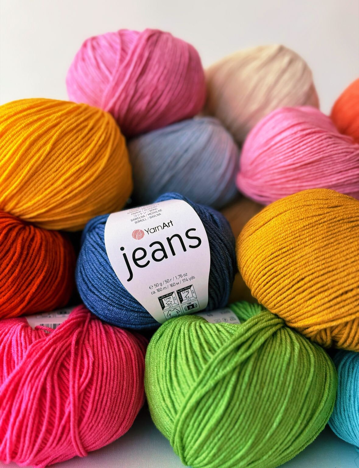 Amigurumi Soft Cotton Yarn, Cotton Yarn, Crochet Baby Yarns, Jeans Yarn