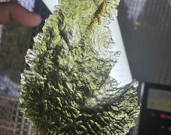 Moldavita 15,53 g Maly Chlum Angel Schime Pieza sin daños