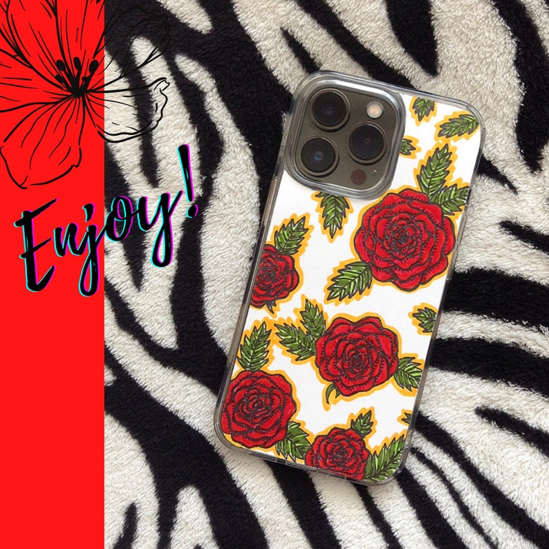 Printable iPhone 13 Sublimation, iPhone Case, Floral iPhone Case