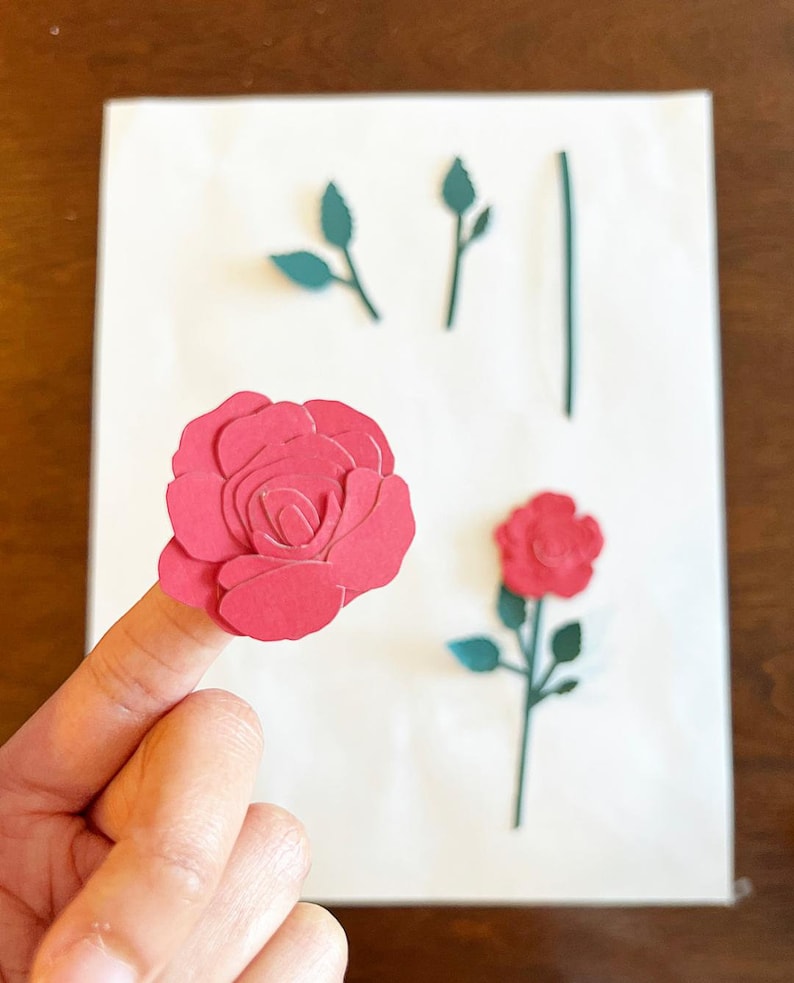 2D Paper Flower Template, Printable PDF DIY Paper Flower Templates ...
