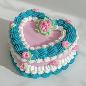 Personalised cake jewellery box storage heart box