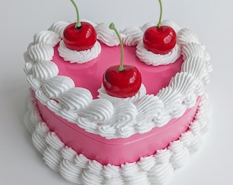 Cherry cake jewellery box storage