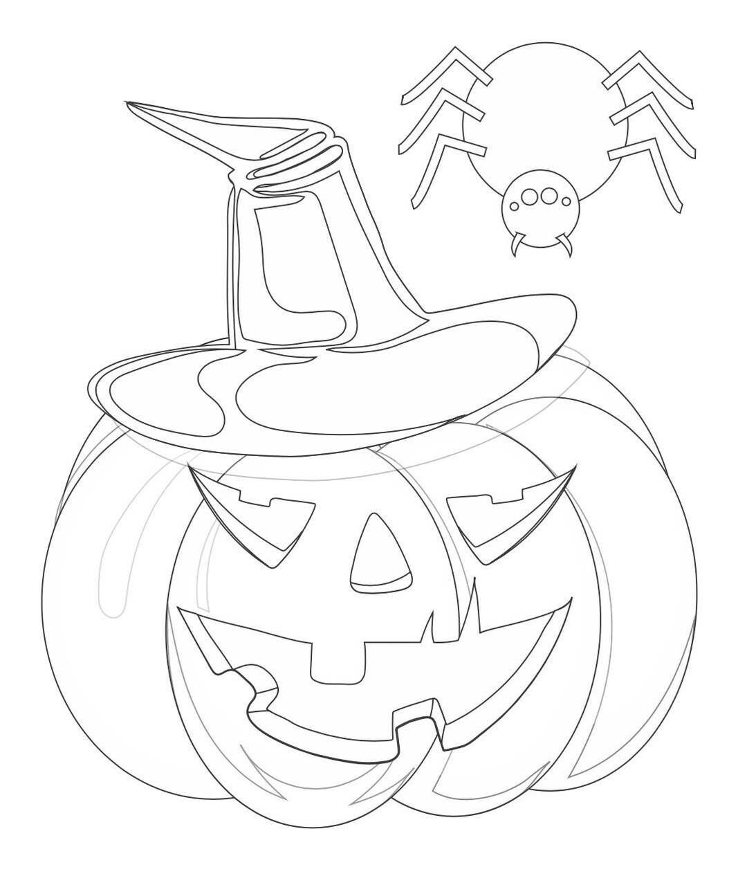Halloween Coloring Pages - Etsy