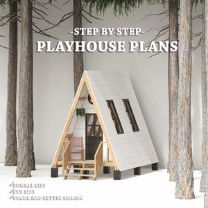 Plany Playhouse | A Ftame Playhouse | Pobieranie cyfrowe | Zrób to sam z natychmiastowym pobieraniem - PDF