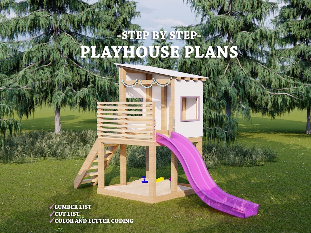 Playhouse Plans Open Playground Plans Digital Download Do It