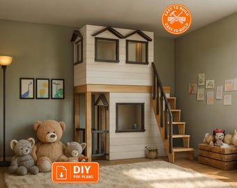 DIY Indoor Playhouse Plan | Loft Design | Step-by-Step Build Instructions