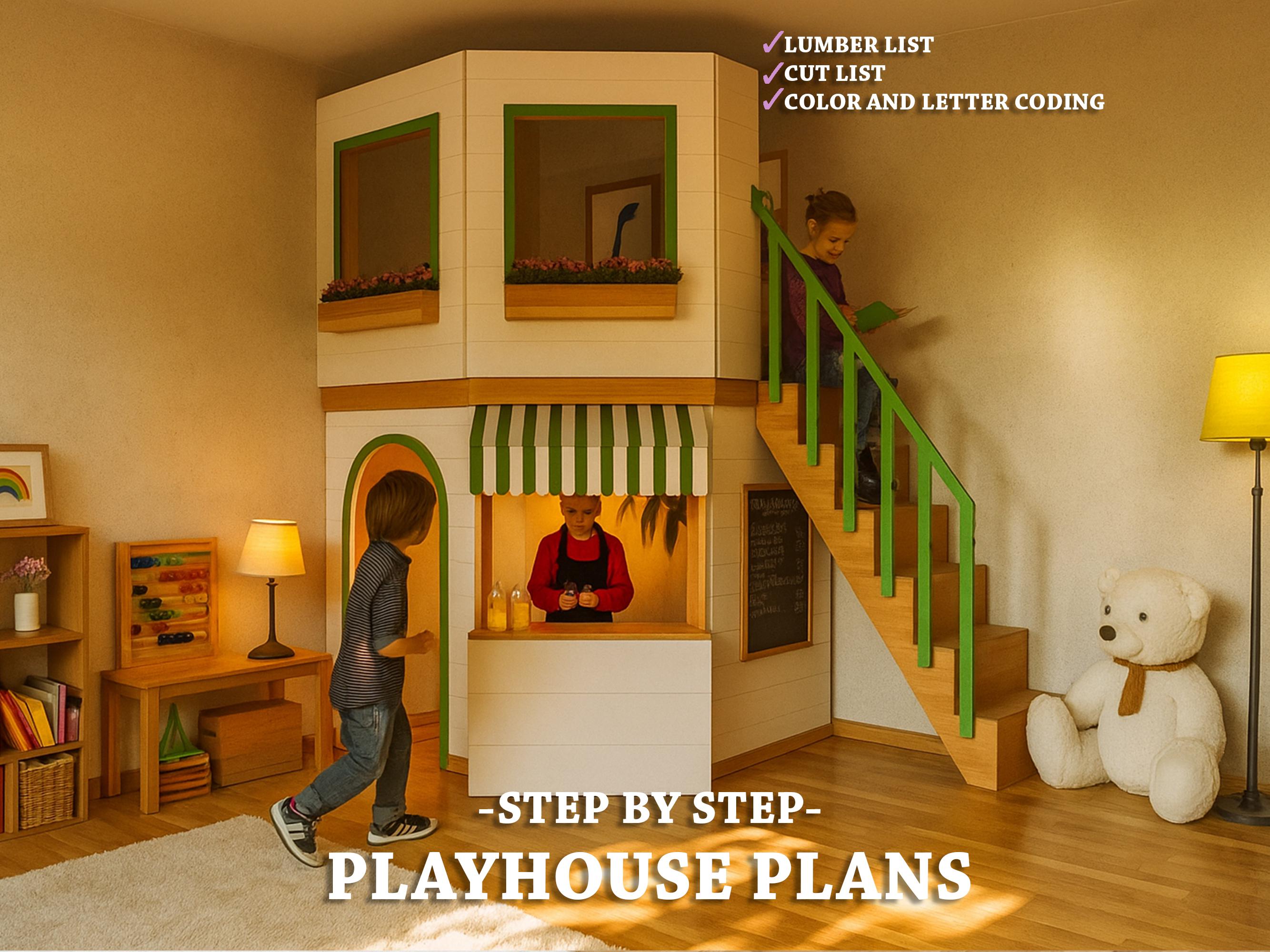 Interior Design Inside Mini Mansion Luxury Playhouse Indoor