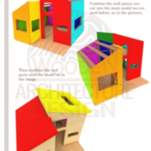 Vintage Playhouse Build Plans for Kids, Modern Cottage Playhouse Plan , Do It Yourself with Digital downloads image 5