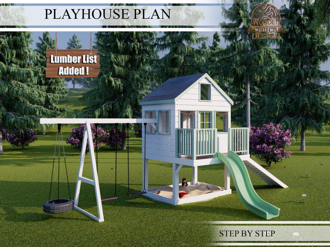 Playhouse Plans for Kids: Wooden Garden House (digital Download)  Hong Kong