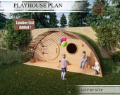 Playhouse Build Plans for Kids, Hobbit House  Playhouse Plan, Do It Yourself with Digital downloads