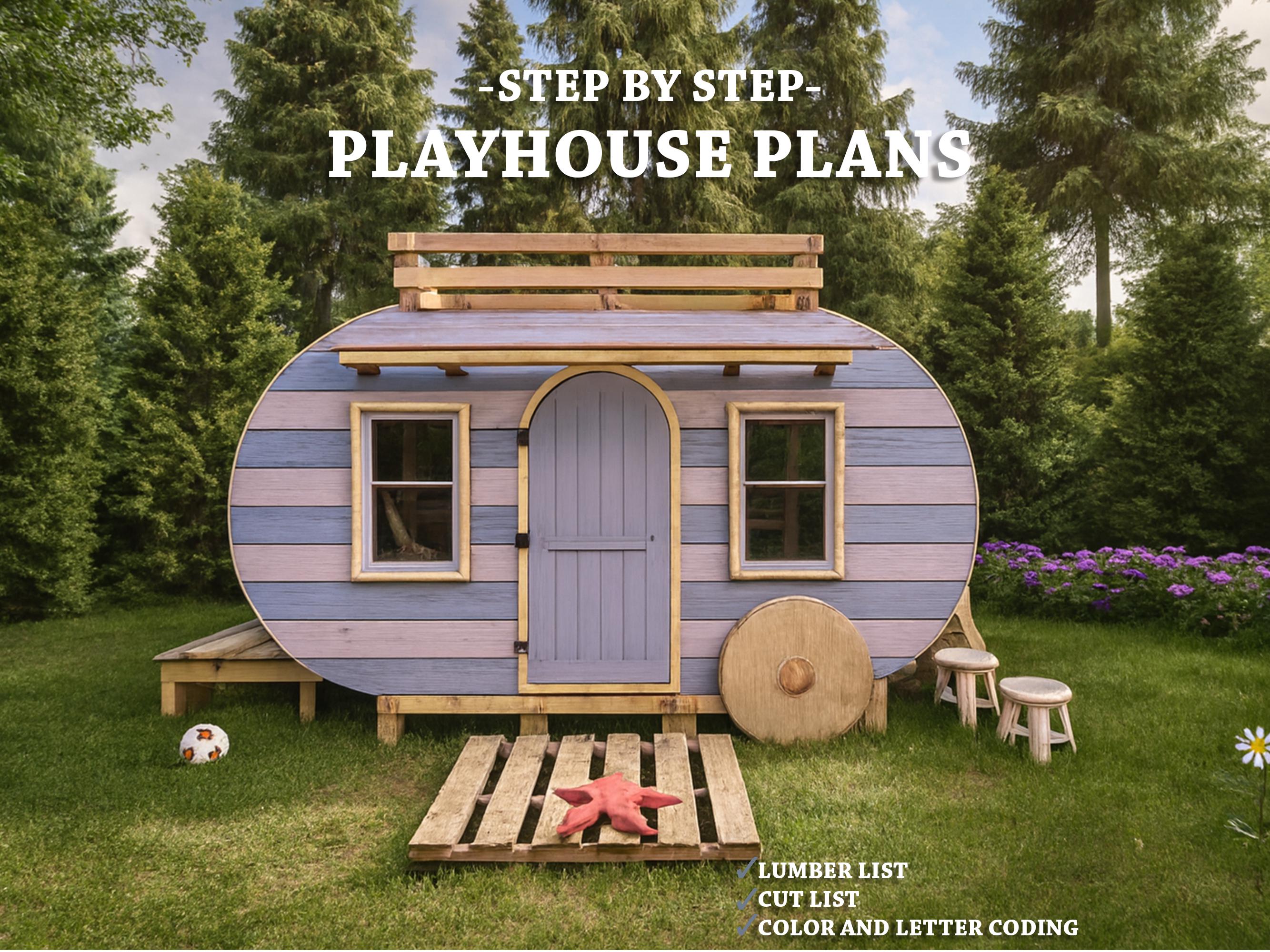 Camper Playhouse Plans | Playground Plans | Digital Download | Do It ...