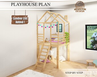 Playhouse Build Plans for Kids, Indoor Playhouse Project, Do It