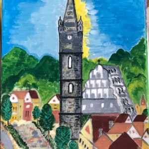 Original painting - church evanghelica