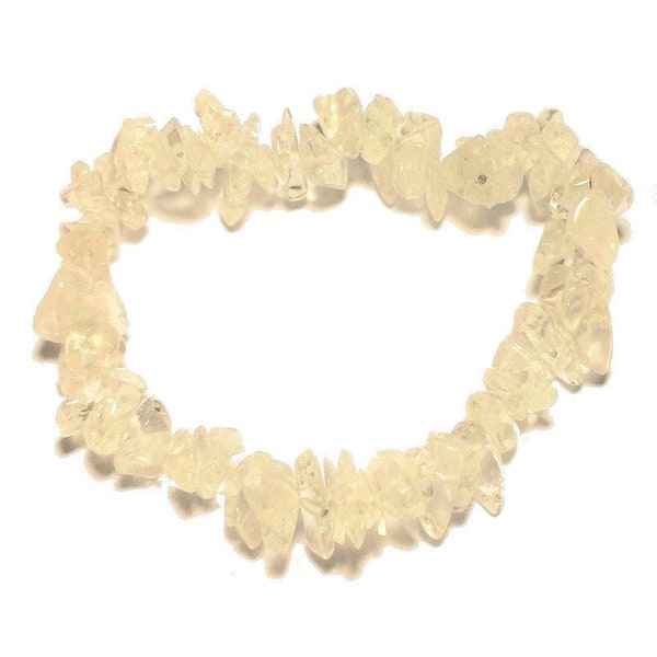 Cristal de roche bracelet pierre baroque