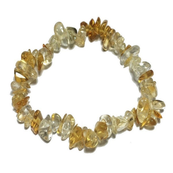 Bracelet citrine pierre baroque