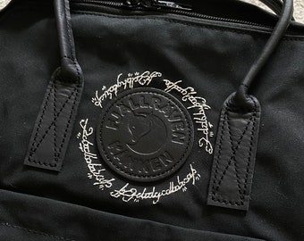 Fjällräven Kanken bestickt | Rucksack bestickt | Herr der Ringe Motiv | Schriftzug