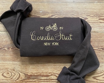 Sweatshirt bestickt | Cornelia Street | 1989