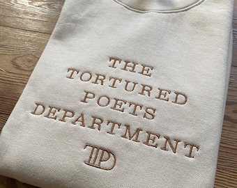 Pulli bestickt | Tortured Poets Department | Taylor Swift inspiriert