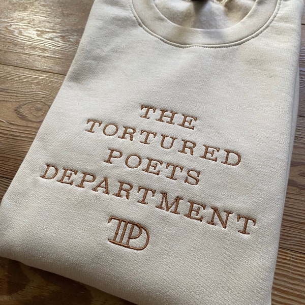 Pulli bestickt | Tortured Poets Department | Taylor Swift inspiriert