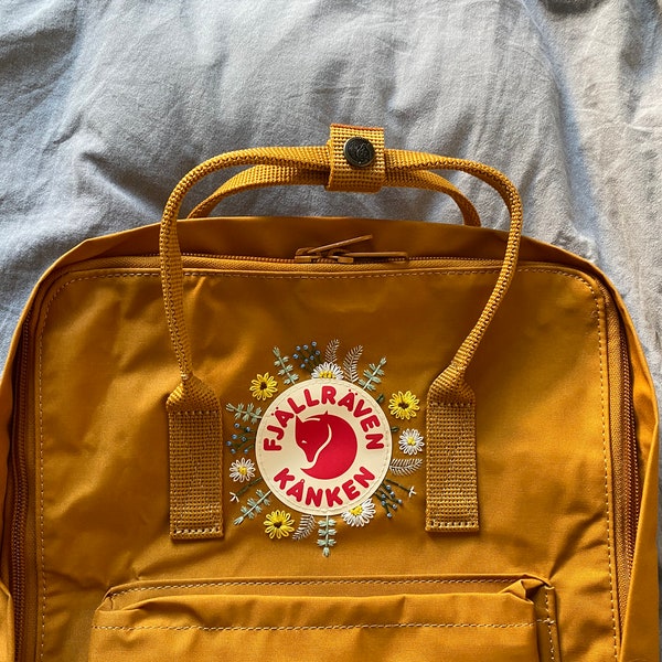 Individuell bestickter Rucksack | Fjällräven | Sonnenblumen