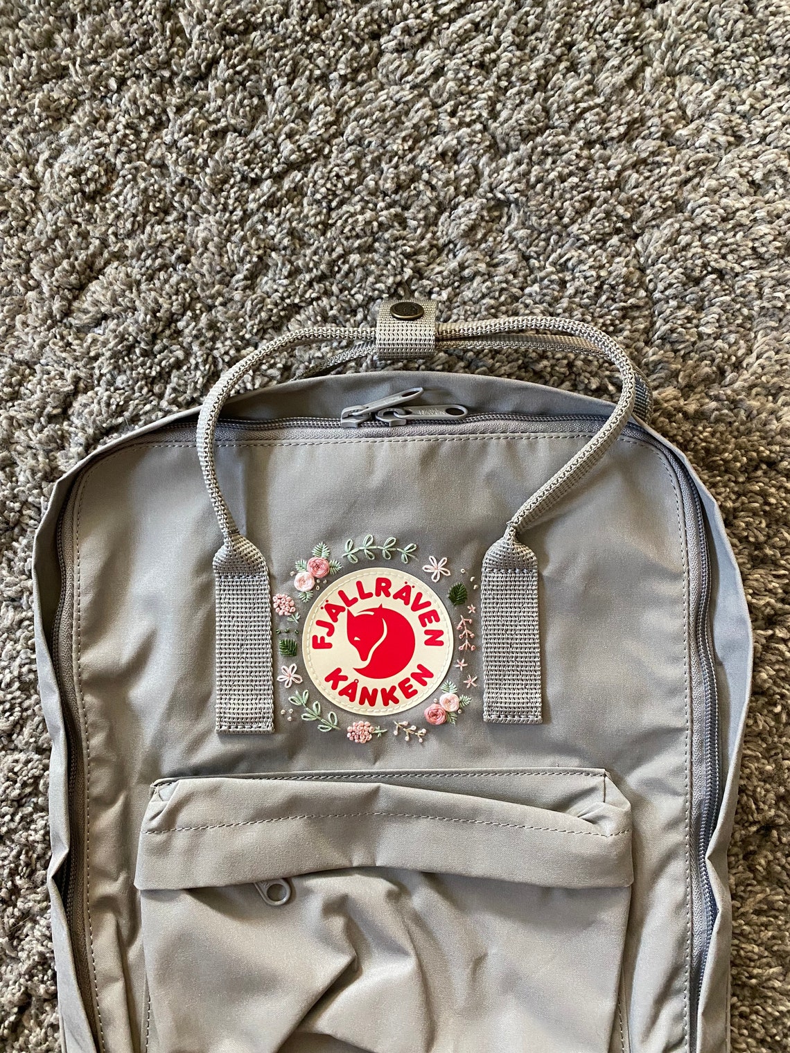 Fjällräven Kånken Rucksack bestickt 16 Liter Unikat Fog Etsy.de
