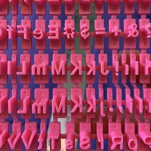 Cake Mold Eco-Friendly Heat Resistant Plastic ALPHABET Shaped Cookie Mold