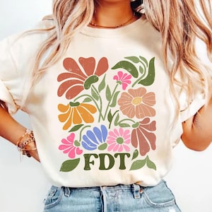 Comfort Colors® Subtle Anti Trump Protest Shirt,Anti Trump Gift Subtle F*ck Trump Flower Shirt Democrat Feminist Shirt Political Protest Tee