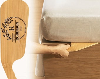 Personalised Bed Sheet Tucker, Bamboo Bed Tucker, Custom Bed Maker, Housewarming Gift, Christmas Gift 2024