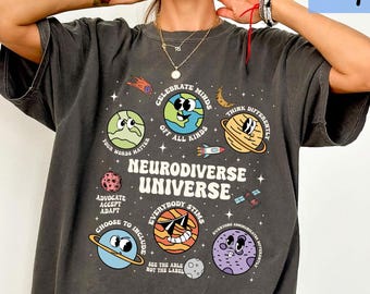 Autism Awareness Shirt, Neurodiverse Universe Shirt, Sped Teacher Shirt, Space Neurodiversity Shirt, Special Education Shirt, Autism Tees