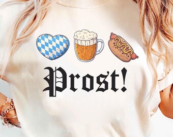 Comfort Colors® Oktoberfest 2025 Doodle T Shirt, Beer Drinking, German Prost Shirt, October Fall Beer Festival, Group Oktoberfest Tee