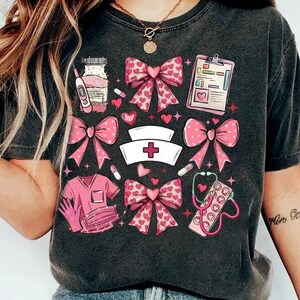 Nurse Valentine Tshirt, Valentines Day Shirt, Valentine Nurse Shirt, Valentine Nurse Love Shirt, Cute Nurse Valentine Shirt, Nurse Coquette