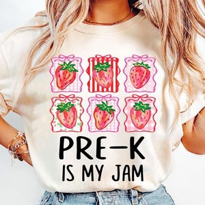 Comfort Colors Teacher Shirt, Pre K Grade Teacher Shirt, PreSchool Teacher Shirt, Pre K Teacher Tee, Back to School Shirt, Is My Jam Tee