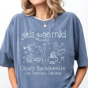 Girls Gone Mild Bachelorette party shirts, Spa Bachelorette, Personalized Bachelorette Movie Night Shirt, Bach Bridesmaids gifts