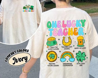 Personalized St Patricks Day Teacher Shirt, My Students Are My Lucky Charms, St. Patrick's Day Teacher Shirt, Shenanigans Coordinator