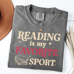 Vintage reading is my favorite sport shirt, Bookish tee, Book Reader Gift, English Teacher Gift, Bookworm tshirt, Librarian Shirt, Booklover