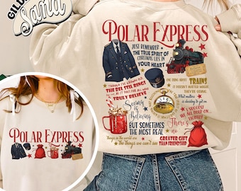 Polar Express 2-Sides Comfort Colors Shirt, Christmas Believe Tshirt, Seeing Is Believing, Believes Shirt for Christmas, Polar Express Shirt