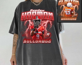 Personalized Football Mom Shirt, Customized Player Tee, Senior Night Football Shirt, Custom Football Shirt, Personalized Football Shirt