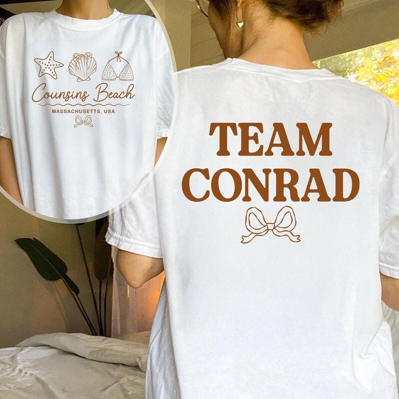 Cousins Beach Shirt, the Summer I Turned Shirt, Team Conrad, Team Jeremiah, Team Belly, Summer Vibes, Beach Shirt Summer Shirt