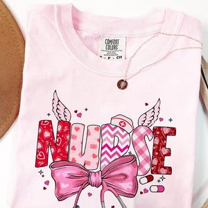 Nurse Valentine Tshirt, Valentines Day Shirt, Valentine Nurse Shirt, Valentine Nurse Love Shirt, Cute Nurse Valentine Shirt, Nurse Coquette