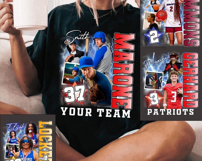 Personalized Player Name Photo Shirt, Custom Football Shirt, Bootleg Player Shirt, Basketball Bootleg Tee, Basketball Dad Mom Shirt