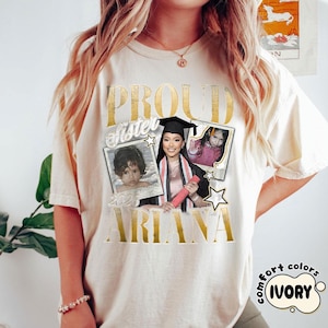 Camiseta de graduación pirata 2026, camiseta con collage de fotos personalizado, camiseta de graduación estilo rap retro, regalo de graduación para la familia, camiseta de graduación imagen 12