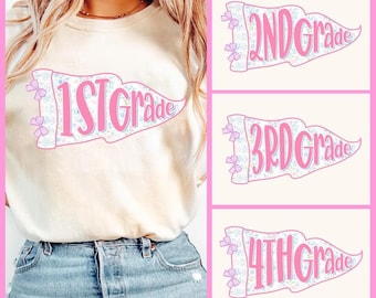 Back to School Shirt, Teacher Shirt, Grand Millennial Shirt, Floral Pennant Back to School Shirt, Comfort Colors Teach Shirt, Slp Shirt