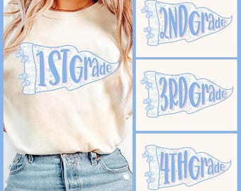 Back to School Shirt, Teacher Shirt, Grand Millennial Shirt, Floral Pennant Back to School Shirt, Comfort Colors Teach Shirt, Slp Shirt