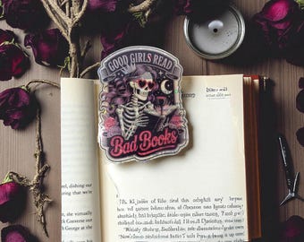 Good Girls Read Bad Books Bookmark | Transparent Vinyl Reader Gift