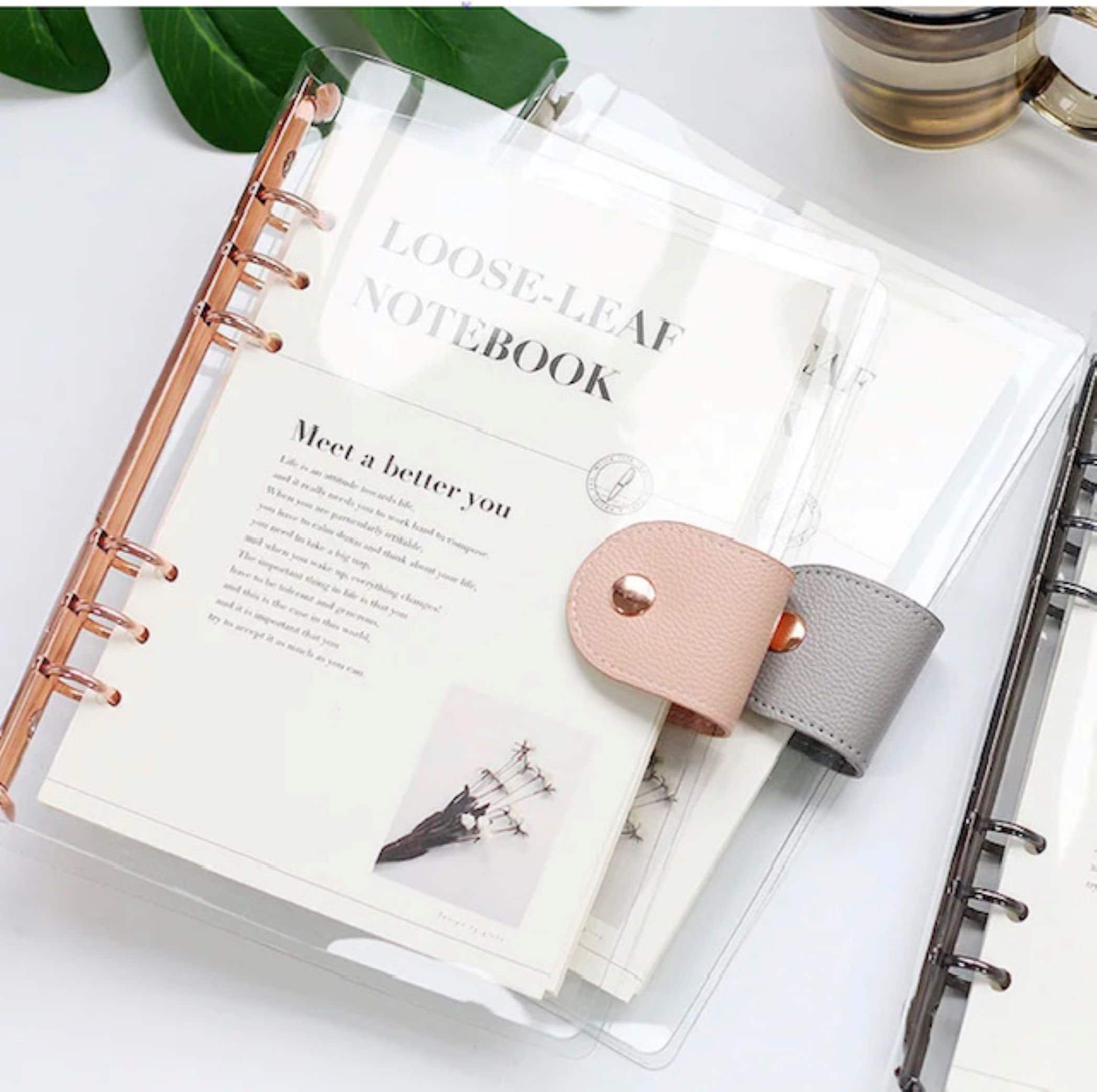 Clear PVC Refillable Plannerbinderloose Leaf Notebooka5 Etsy
